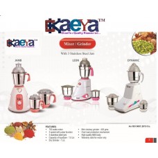 OkaeYa Mixer Grinder with 3 stainless steel jar